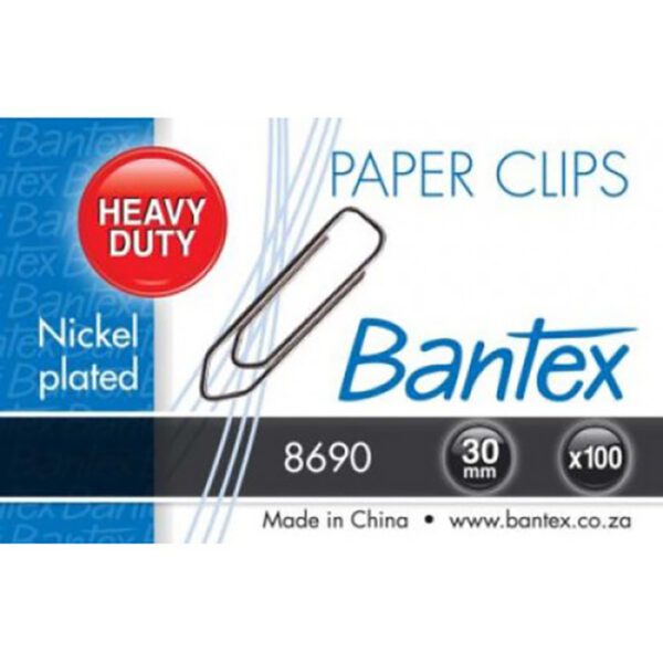 Bantex clips paperclip 50mm giant silver boat shaped
