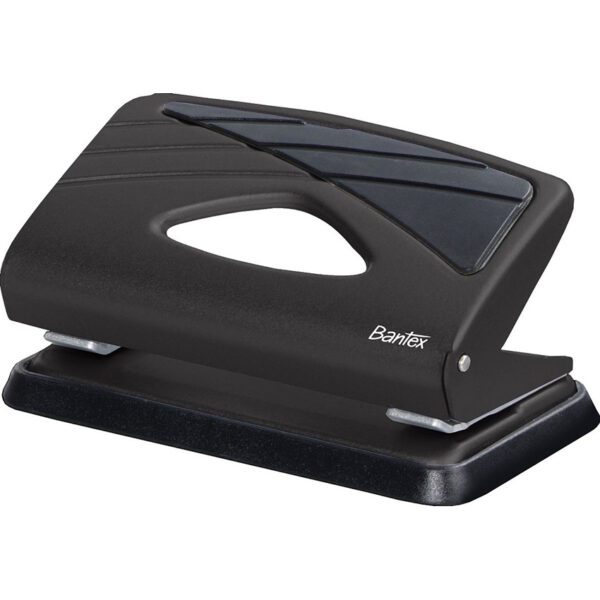 Bantex punch 2 hole light duty 16sht home black