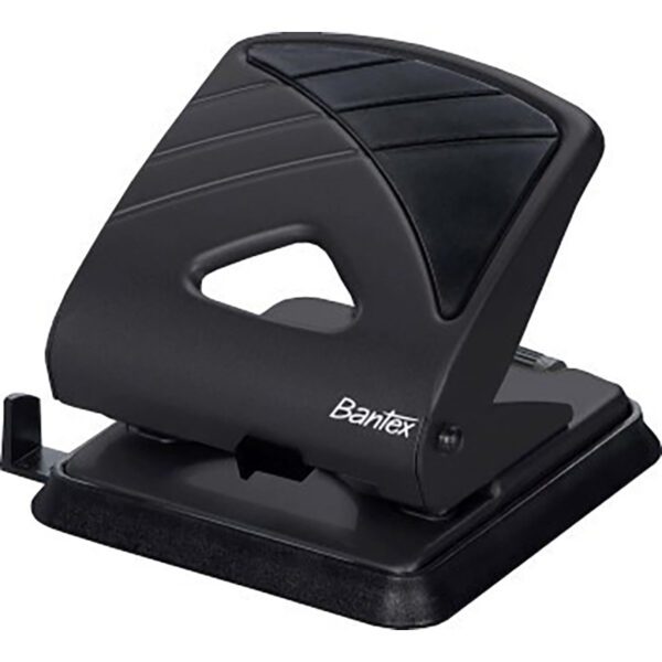Bantex punch 2 hole medium duty 25sht office black