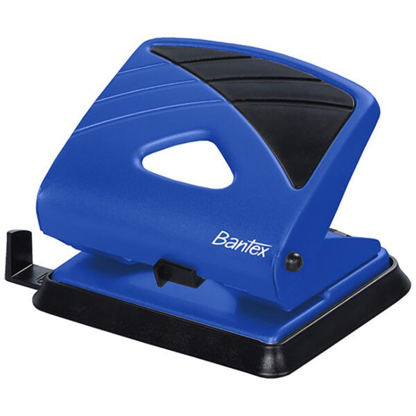 Bantex punch 2 hole medium duty 25sht office cobalt blue