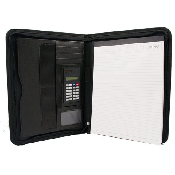 Foska folder conference a4 with calculator zip up