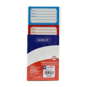 Marlin label book colour asst 24pk