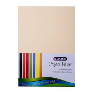 Marlin project paper pastel a4 80g asst 100's