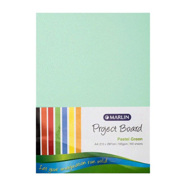 Marlin project board pastel a4 160g green 100's