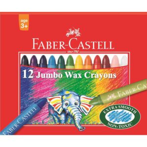 Faber Castell crayons wax jumbo faber 12's