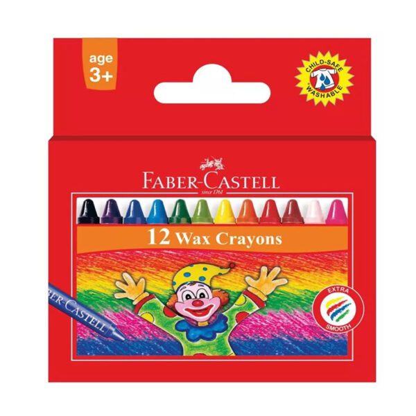 Faber Castell crayons wax standard slim 12's