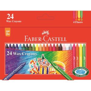 Faber Castell crayons wax standard slim 24's