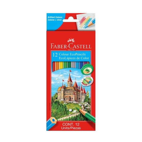 Faber Castell colour pencil long ecopencil box 24's