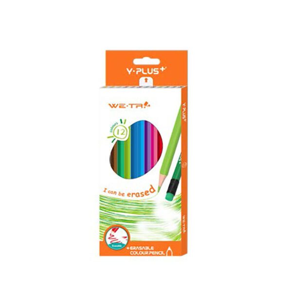 Yplus colour pencil erasable we tri box 12's
