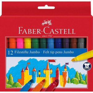 Faber Castell fibre pens jumbo felt tip wlt 12