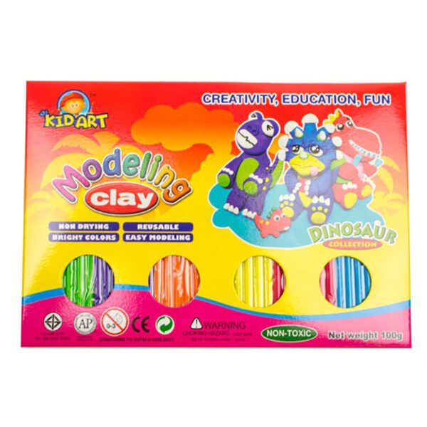 Kid Art modelling clay kid art 100g 6 colour