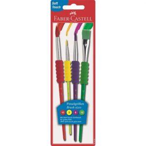 Faber Castell paintbrush soft touch pastel asst set  4