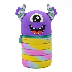 Colour Me PENCIL BAG SILICONE MONSTER 12CM PURPLE