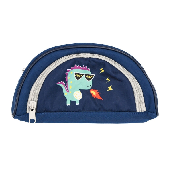 Colour Me PENCIL BAG MOON SHAPE DINOSAUR 20CM