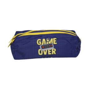 Colour Me PENCIL BAG GAME OVER 2PKT 21CM BLUE