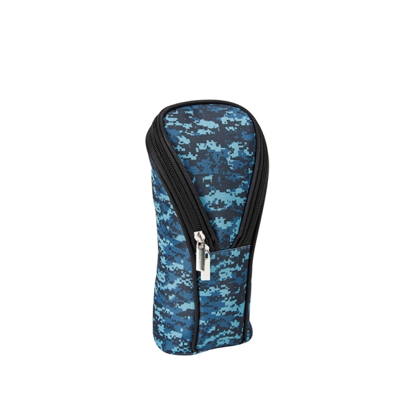 Colour Me PENCIL BAG TONGUE FLAP BLUE ARMY PRINT