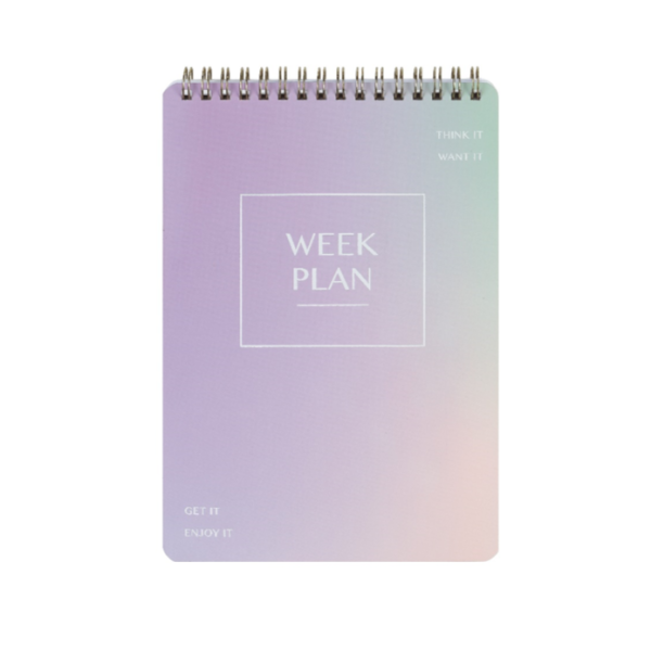 Colour Me WEEKLY PLANNER A5 SPIRAL PURPLE