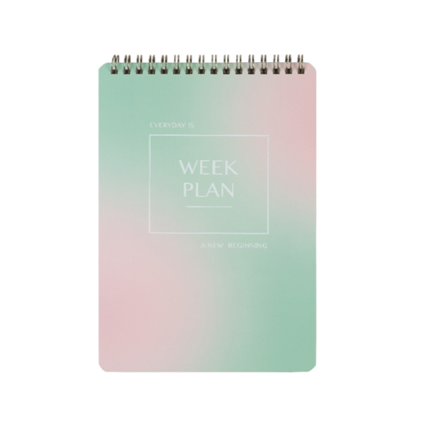 Colour Me WEEKLY PLANNER A5 SPIRAL GREEN
