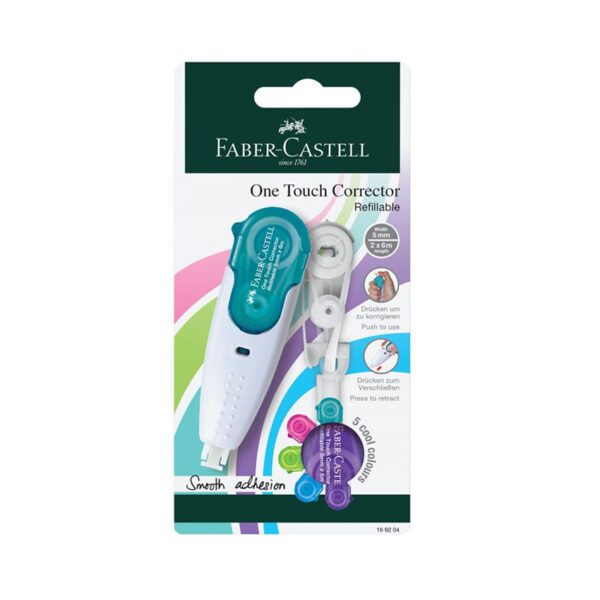 Faber Castell correction tape 5mmx6m one touch + refill