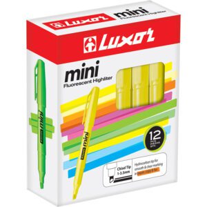 Luxor highlighter 4000 mini asst 12's