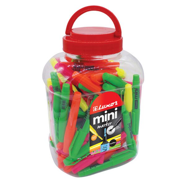 Luxor highlighter 4000 mini asst bright jar 100