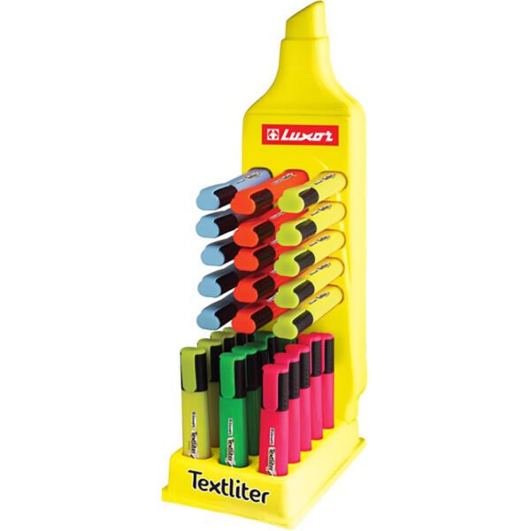 Luxor highlighter textliter asst dply 30
