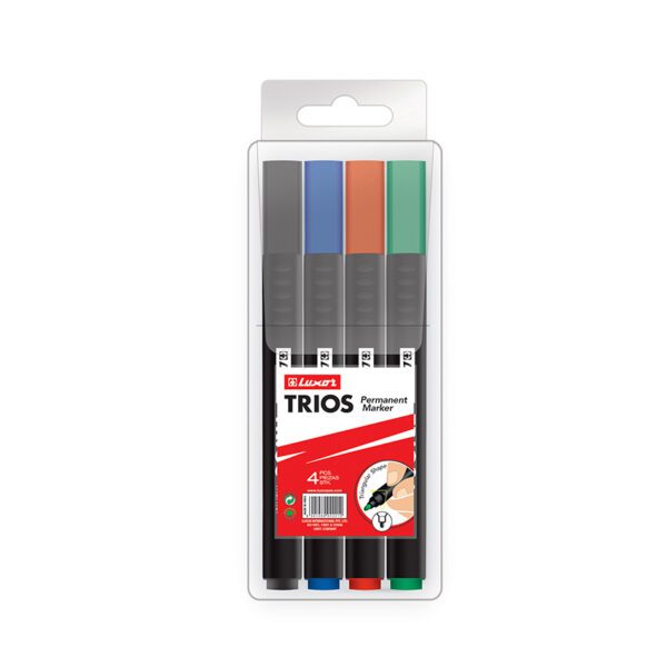 Luxor marker perm bullet m trios asst wlt 4