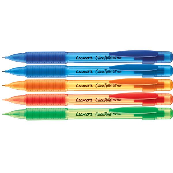 Luxor clutch pencil 0.7 hb click rite asst