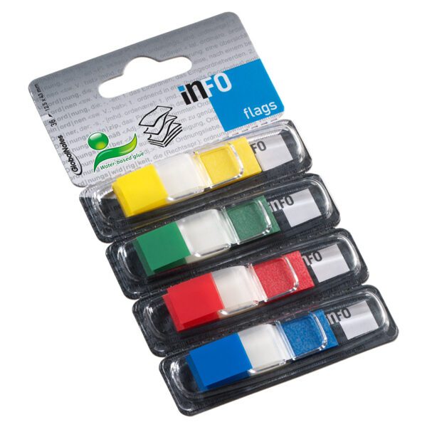 Info flags mini info colour tip asst std 144's