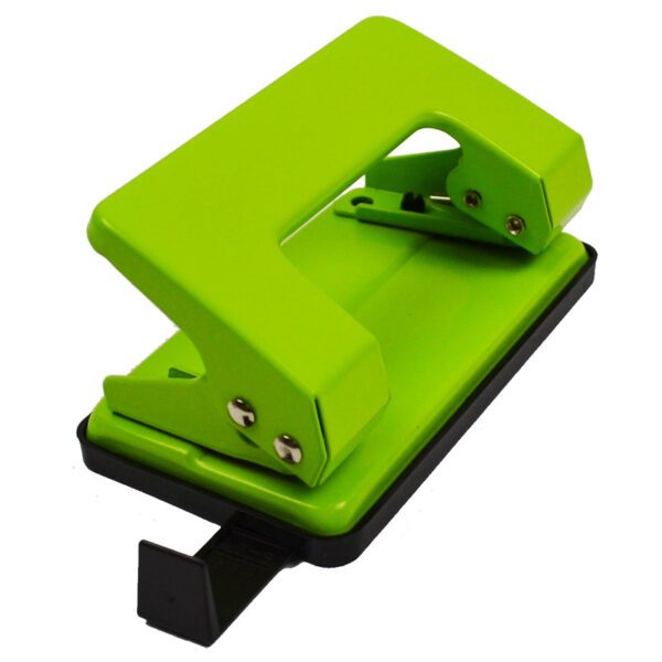 Genmes punch 2 hole light duty 10sht school lime