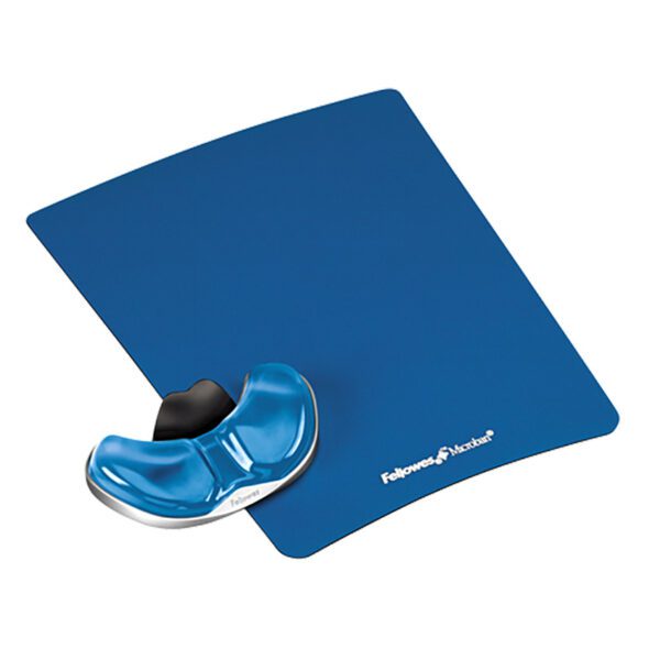 Fellowes palm support health-v crystals blue