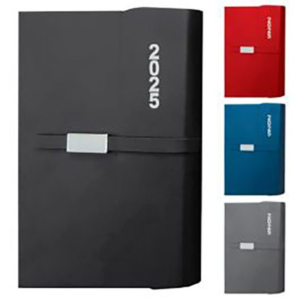 Donau diary a4 pad s-stitched 2 tone blue