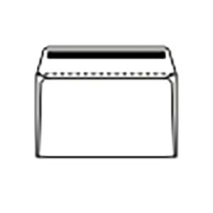 Merpak env c6 114x162 white gummed opq wind 500