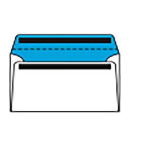 Merpak env dl 110x220 white gummed opq 500