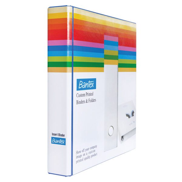 Bantex file r/binder a4 pvc 2d 25mm xpresso insert blue