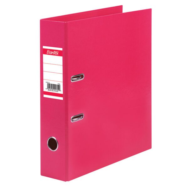 Bantex file lever arch a4 pp 40mm pink