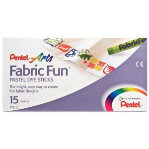 Pentel fabric pastels fun dye asst 15's