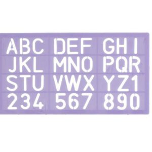 Penflex stencil lettering ruler type 10mm upper case