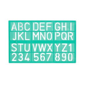 Penflex stencil lettering set 4pk