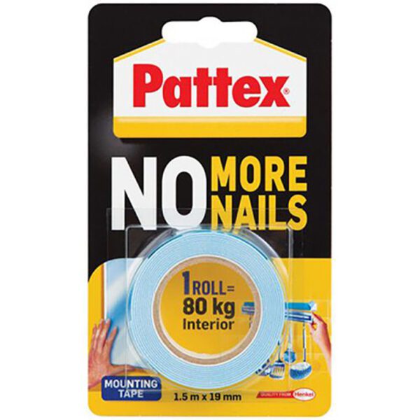 Pattex tape mounting no more nails 19x1.5 80kg