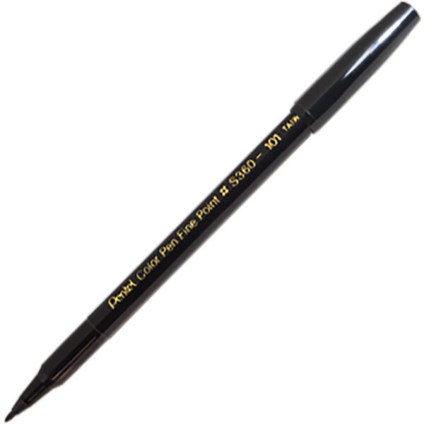 Pentel pen fibre m  colour pen black