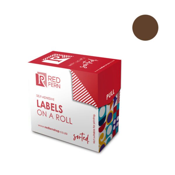 Redfern label colour box c10 redfern brown