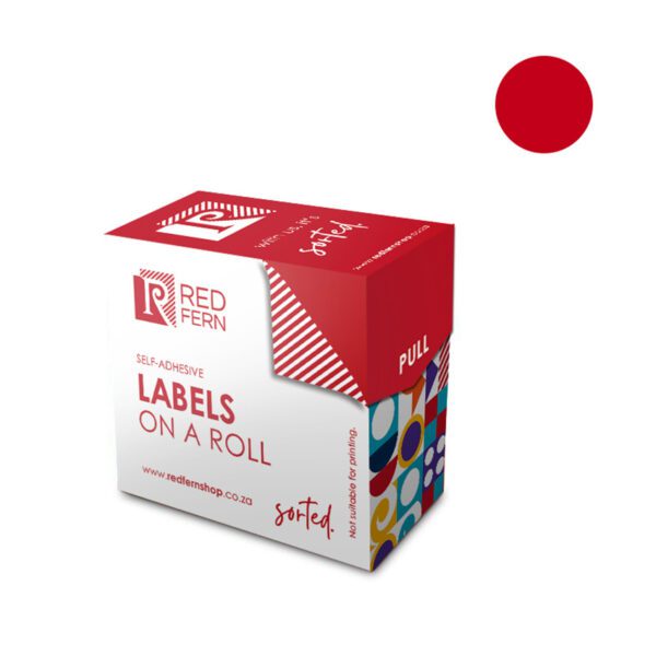 Redfern label colour box c10 redfern red