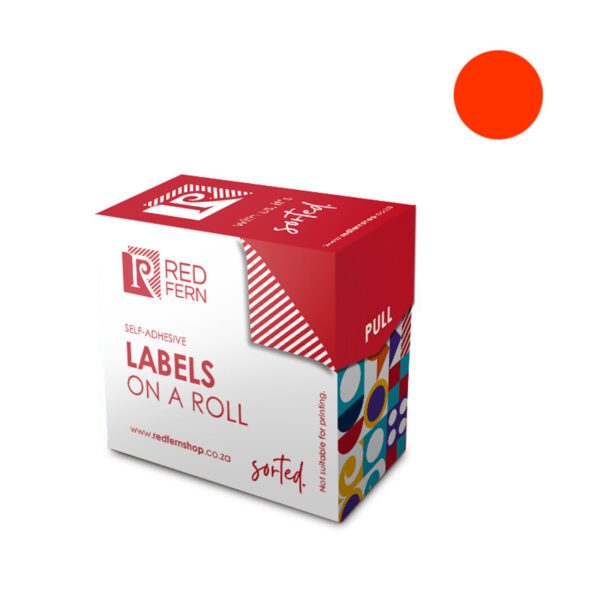 Redfern label colour box c10 redfern flu red
