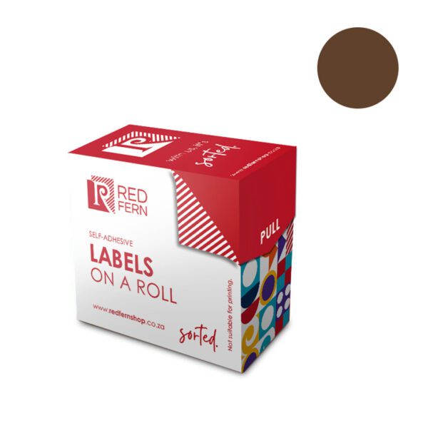 Redfern label colour box c13 redfern brown