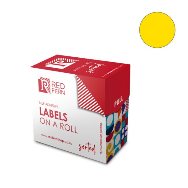 Redfern label colour box c13 redfern yellow