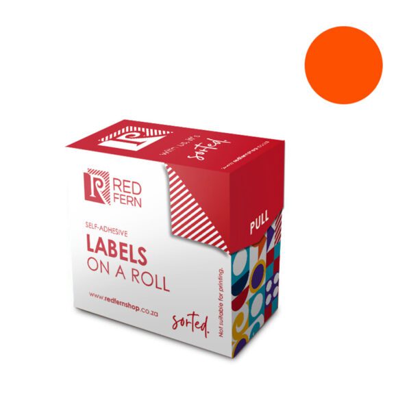 Redfern label colour box c13 redfern flu orange