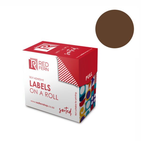 Redfern label colour box c19 redfern brown