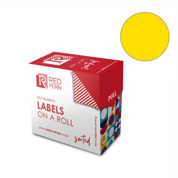 Redfern label colour box c19 redfern yellow