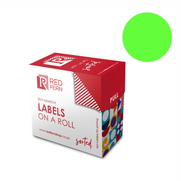 Redfern label colour box c19 redfern flu green